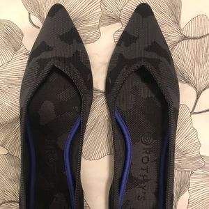 Rothy's Black and Blue Flats